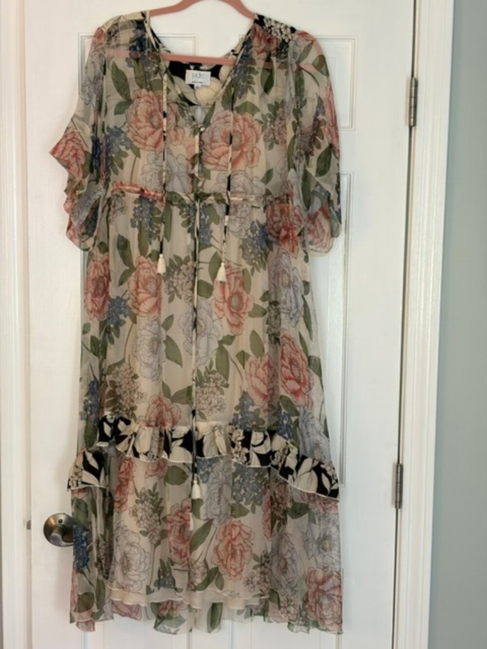 JADE by Johnny Was Flowy, Floral Dress - L